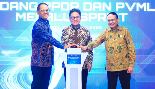 Peresmian layanan SPRINT untuk PPDP dan PVML ini dilakukan oleh Wakil Ketua Dewan Komisioner OJK Mirza Adityaswara, (25/8/2025)/Foto: dok OJK